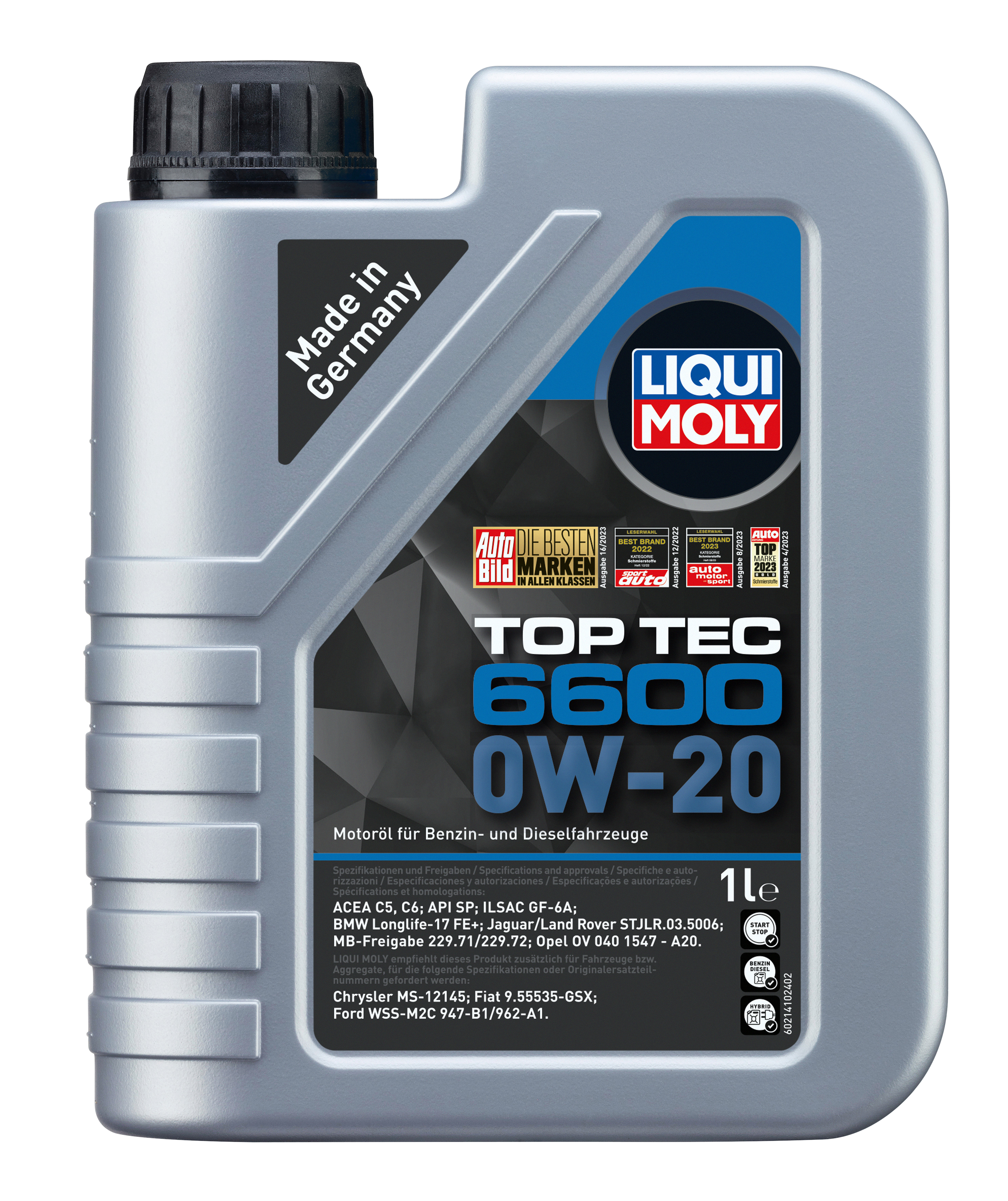 LIQUI MOLY Top Tec 6600 0W-20, 1 l (21440) LIQUI MOLY Top Tec 6600 0W-20, 1 l (21440)