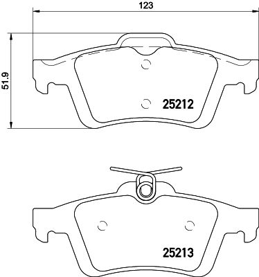HELLA Bremsbelagsatz, Scheibenbremse (8DB 355 015-761)