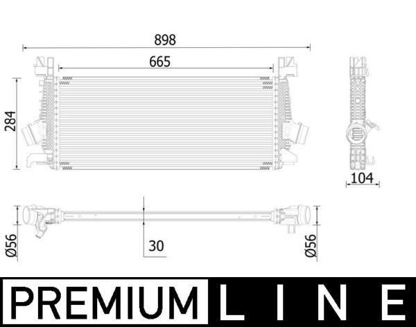 MAHLE Ladeluftkühler (CI 515 000P) Thumbnail