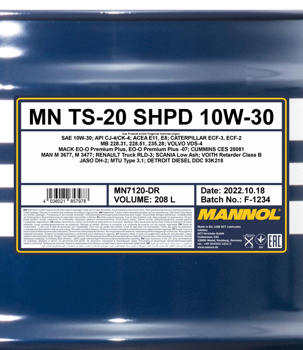 MN TS-20 SHPD 10W-30