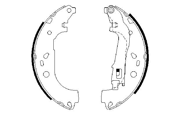 BOSCH Bremsbackensatz (0 986 487 717)