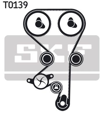 SKF Wasserpumpe + Zahnriemensatz (50712)