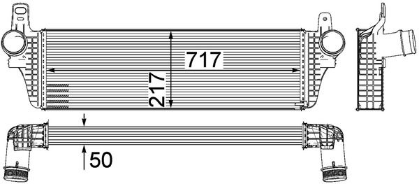 MAHLE Ladeluftkühler (CI 242 000P)