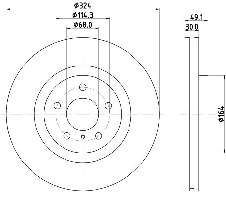 HELLA Bremsscheibe (8DD 355 120-271)