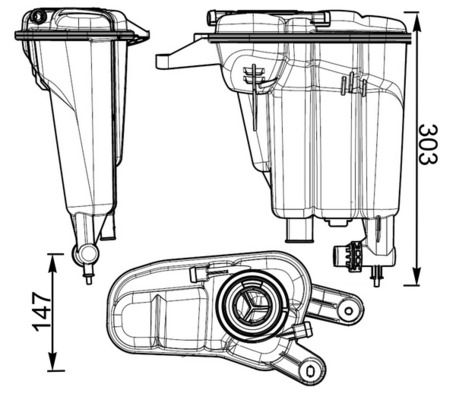 MAHLE Ausgleichsbehälter, Kühlmittel (CRT 95 000S)