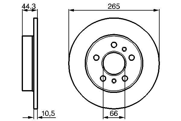 BOSCH Bremsscheibe (0 986 478 757)