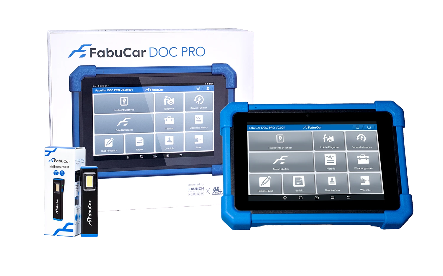 Weihnachtsaktion! FabuCar DOC PRO - Das Diagnosegerät + FabuCar Mini-Booster 