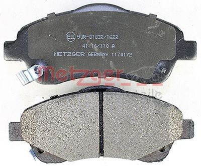 METZGER Bremsbelagsatz, Scheibenbremse (1170172)