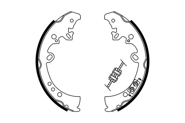 BOSCH Bremsbackensatz (0 986 487 787)