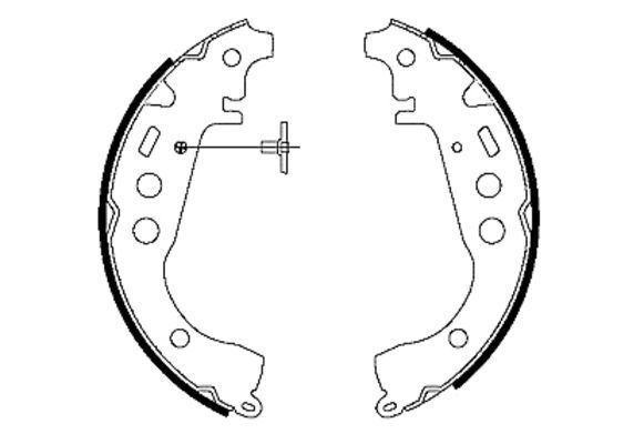 TEXTAR Bremsbackensatz (91053500)