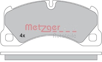 METZGER Bremsbelagsatz, Scheibenbremse (1170445)