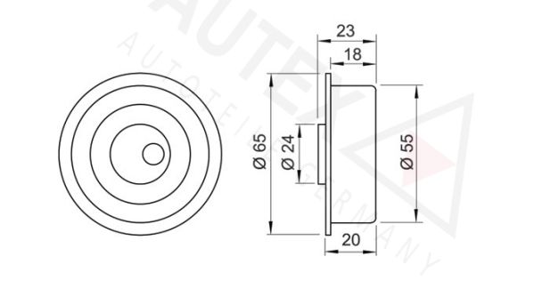 AUTEX Spannrolle, Zahnriemen (641729)
