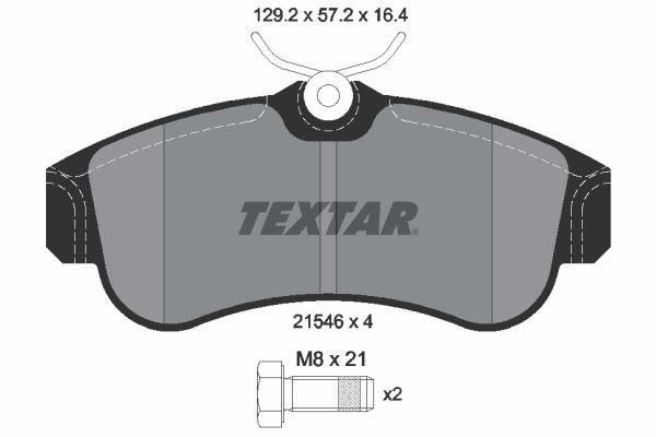 TEXTAR Bremsbelagsatz, Scheibenbremse (2154601)