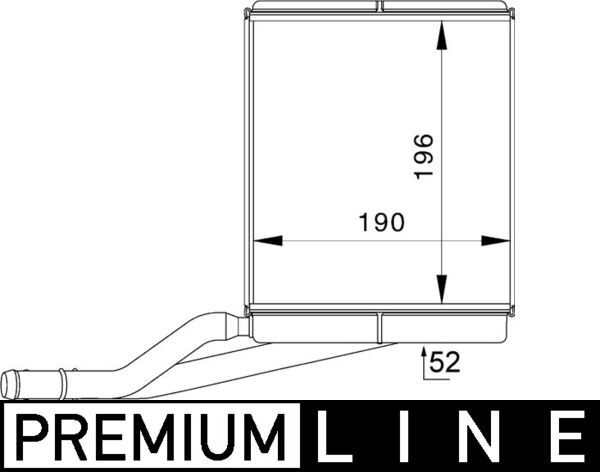 MAHLE Wärmetauscher, Innenraumheizung (AH 228 000P) Thumbnail