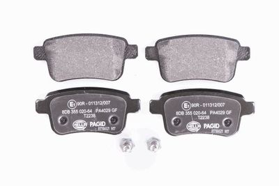 HELLA Bremsbelagsatz, Scheibenbremse (8DB 355 020-641)