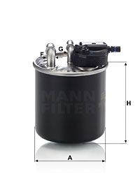 MANN-FILTER Kraftstofffilter (WK 820/15) Thumbnail