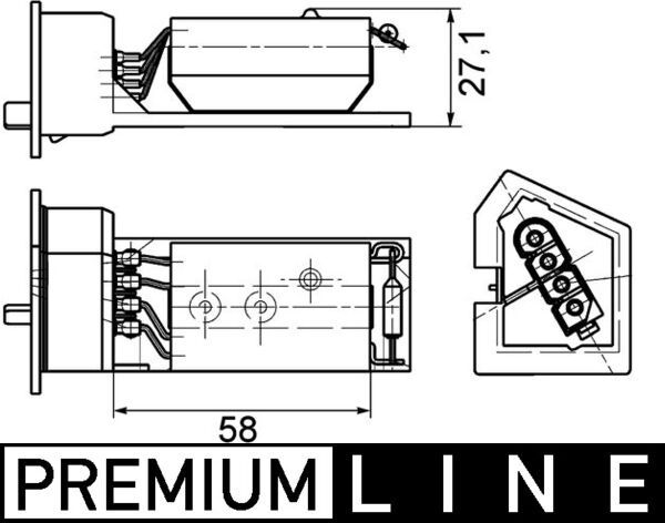 MAHLE Widerstand, Innenraumgebläse (ABR 11 000P)