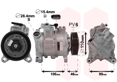 VAN WEZEL Kompressor, Klimaanlage (0600K489)