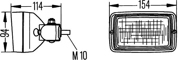 HELLA Arbeitsscheinwerfer (1GA 006 875-001)