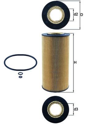 KNECHT Ölfilter (OX 123/1D)