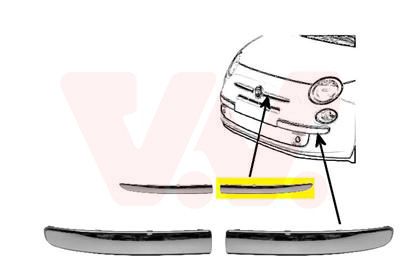 VAN WEZEL Blende, Stoßfänger (1604583) VAN WEZEL Blende, Stoßfänger (1604583)