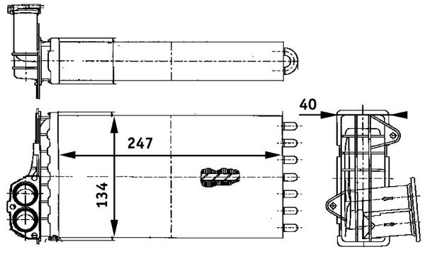 MAHLE Wärmetauscher, Innenraumheizung (AH 73 000S)