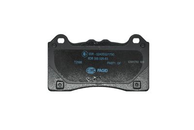 HELLA PAGID Bremsbelagsatz, Scheibenbremse (8DB 355 025-831)
