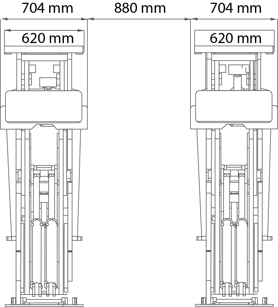 Komplettpaket* - LAUNCH TLT 855A Scherenhebebühne 