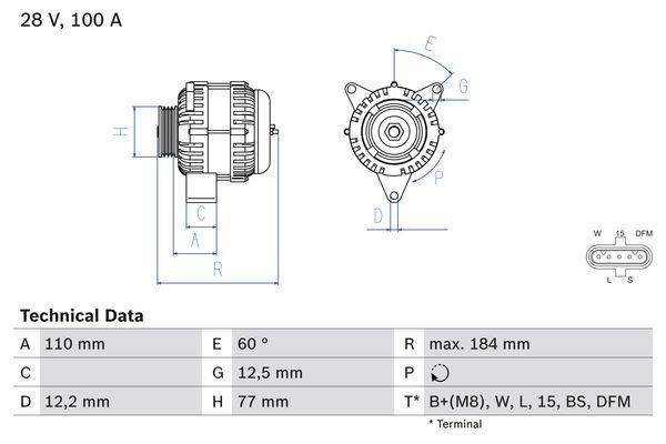 BOSCH Generator (0 986 042 390)