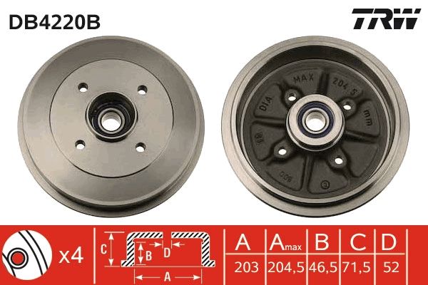 TRW Bremstrommel (DB4220B)