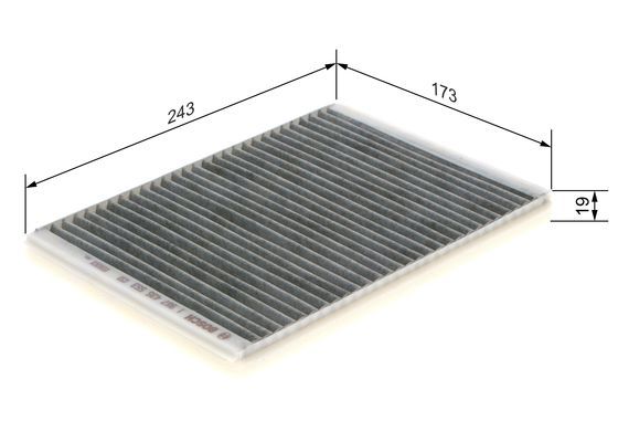 BOSCH Filter, Innenraumluft (1 987 435 553)