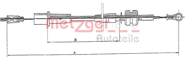 METZGER Gaszug (11.1242) 4250032404574 11.1242