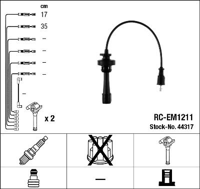 NGK Zündleitungssatz (44317)
