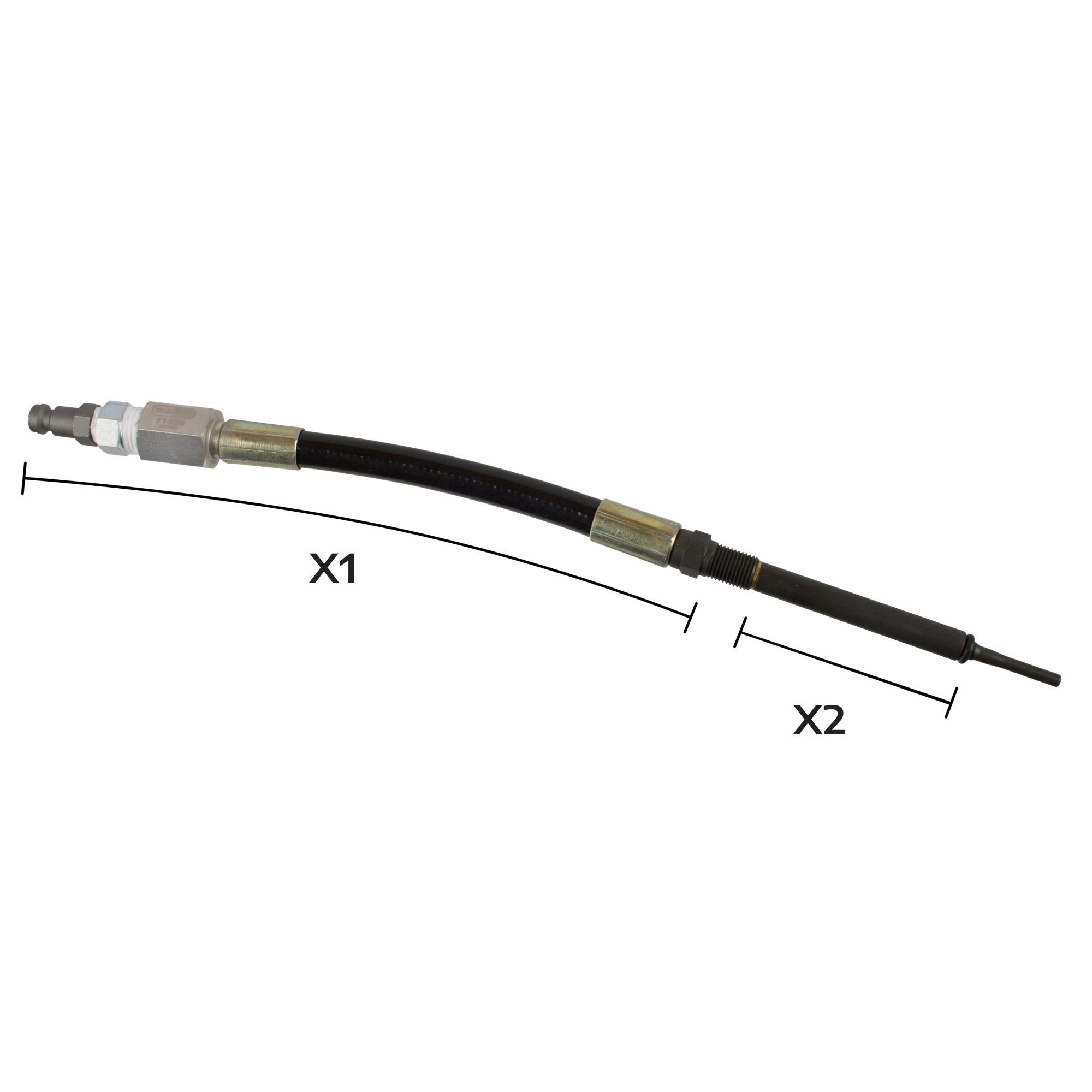 M10 x 1 Flexibler Glühkerzenadapter für Kompressionsprüfer