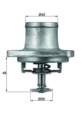 MAHLE Thermostat, Kühlmittel (TI 48 80D)