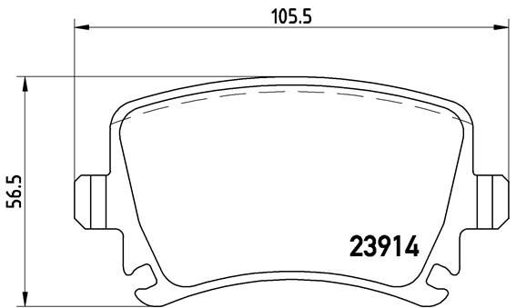 BREMBO Bremsbelagsatz, Scheibenbremse (P 85 095X) 8020584069318 P 85 095X