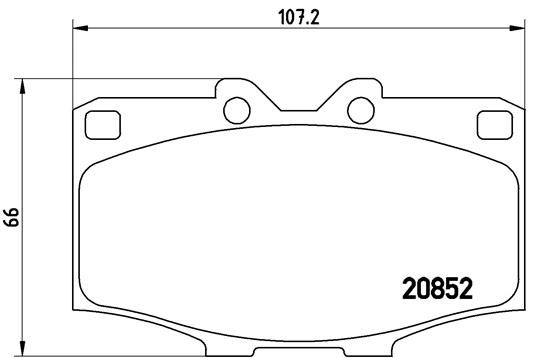 BREMBO Bremsbelagsatz, Scheibenbremse (P 83 006)