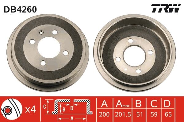 TRW Bremstrommel (DB4260)