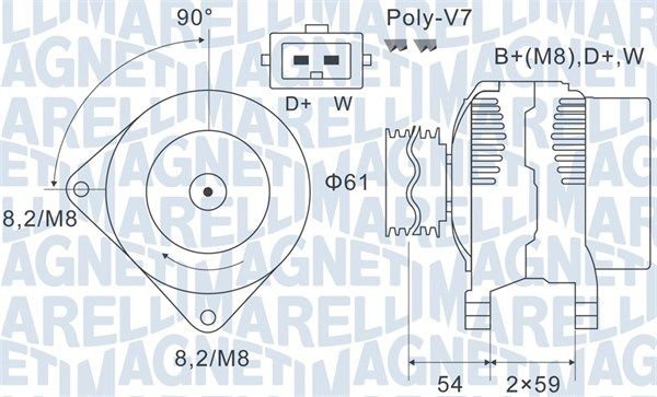 MAGNETI MARELLI Generator (063731143010)