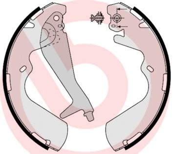 BREMBO Bremsbackensatz (S 30 514)