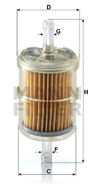 MANN-FILTER Kraftstofffilter (WK 42/2)