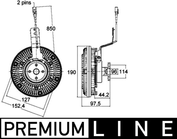 MAHLE Kupplung, Kühlerlüfter (CFC 12 000P) MAHLE Kupplung, Kühlerlüfter (CFC 12 000P)