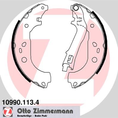 ZIMMERMANN Bremsbackensatz (10990.113.4)
