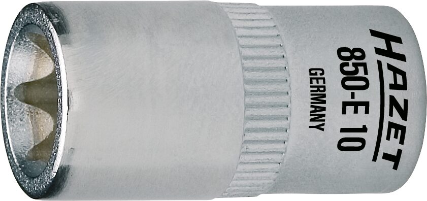 HAZET Steckschlüsseleinsatz TORX® 850-E7 ∙ Vierkant6,3 mm (1/4 Zoll) ∙ Außen TORX® Profil ∙ E7