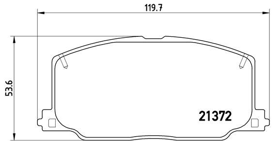 BREMBO Bremsbelagsatz, Scheibenbremse (P 83 016)