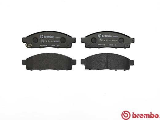 BREMBO Bremsbelagsatz, Scheibenbremse (P 54 038)