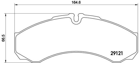BREMBO Bremsbelagsatz, Scheibenbremse (P A6 017)
