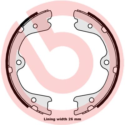 BREMBO Bremsbackensatz, Feststellbremse (S 56 546)