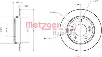 METZGER Bremsscheibe (6110751)
