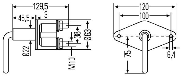 HELLA Hauptschalter, Batterie (6EK 008 458-011) 4082300133622 6EK 008 458-011